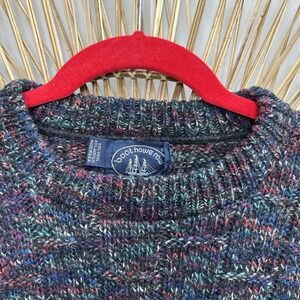 Vintage Men's Grandpa Sweater Boathouse Row‎ 50% Wool Made Usa Large